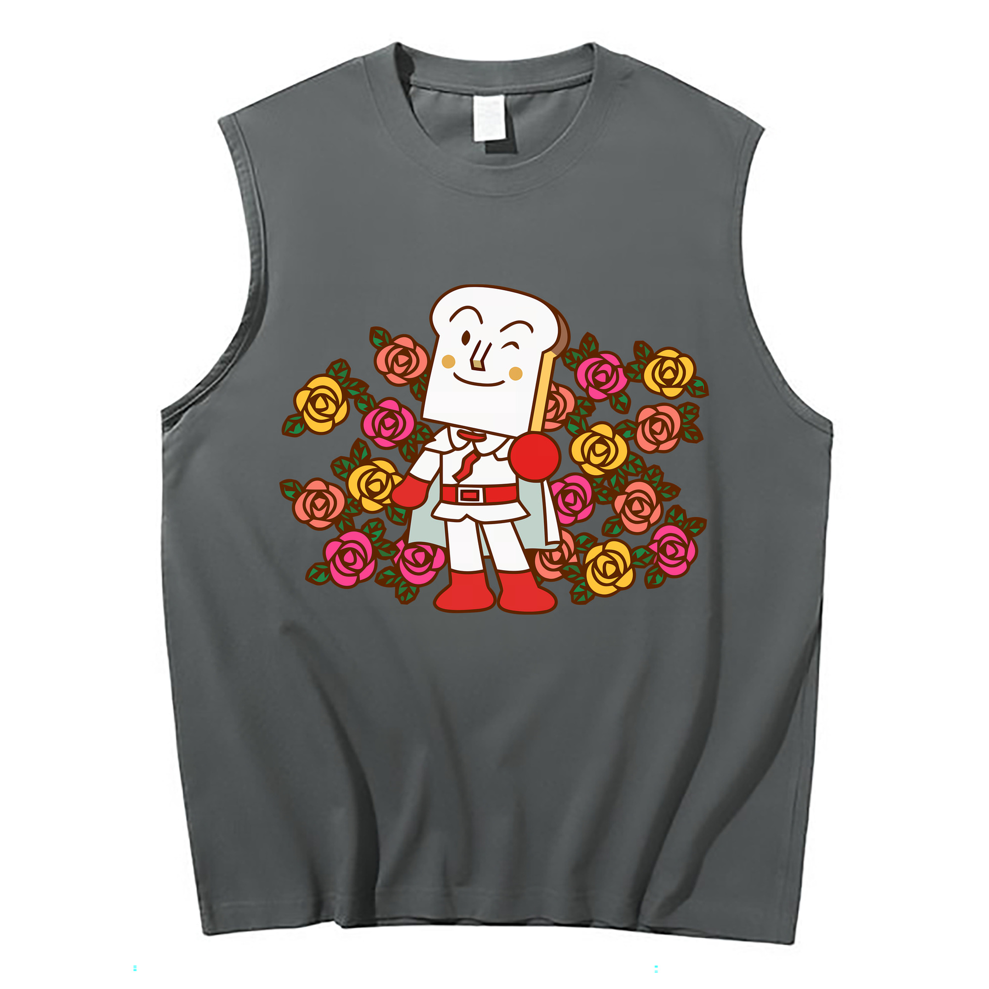 （画像用） アンパンマン Anpanman コットン100％タンクトップ（フロントプリント）
